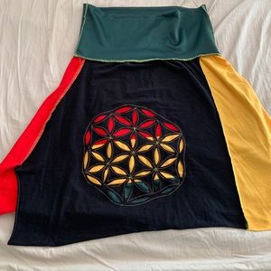 Rasta Flower of Life skirt